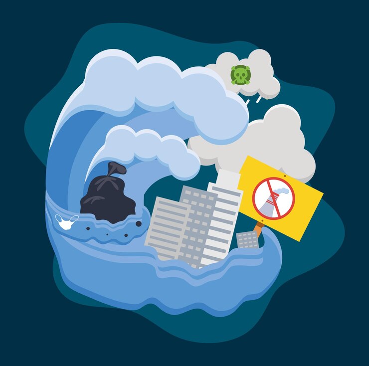 Vector cambio climático global