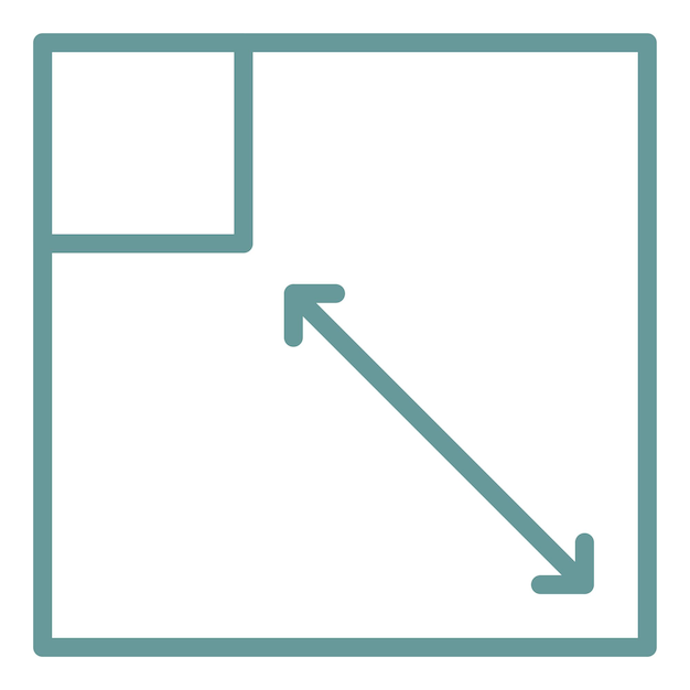 Cambio de tamaño del estilo del icono del diseño vectorial