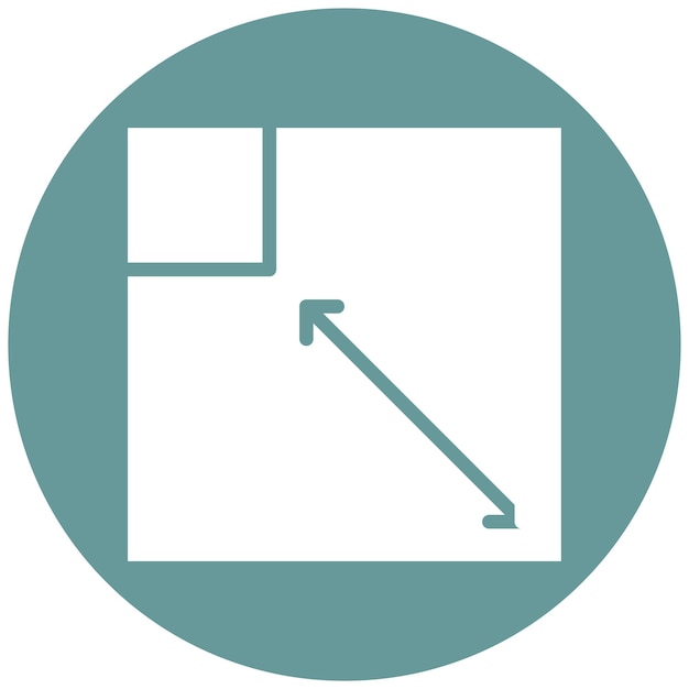 Cambio de tamaño del estilo del icono del diseño vectorial
