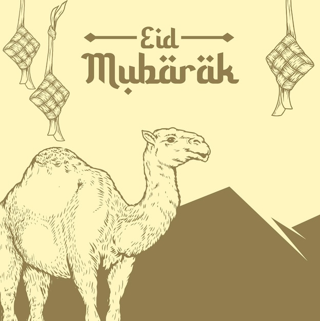 Camello feliz eid mubarak