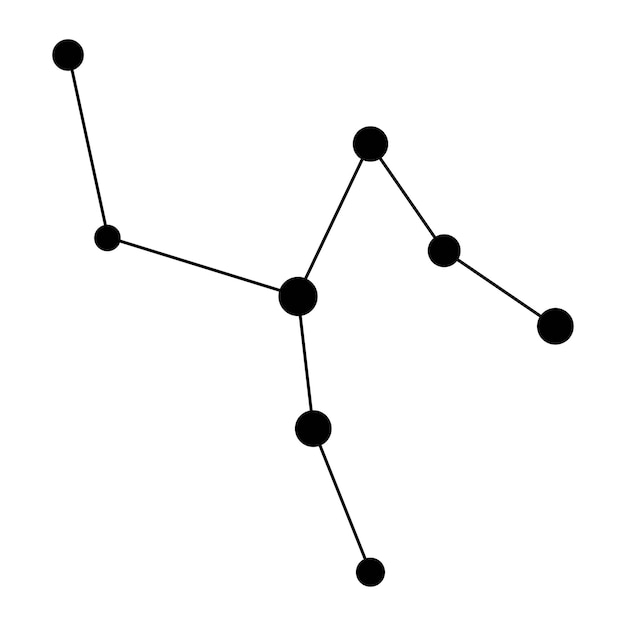 Camelopardalis constelación mapa ilustración vectorial