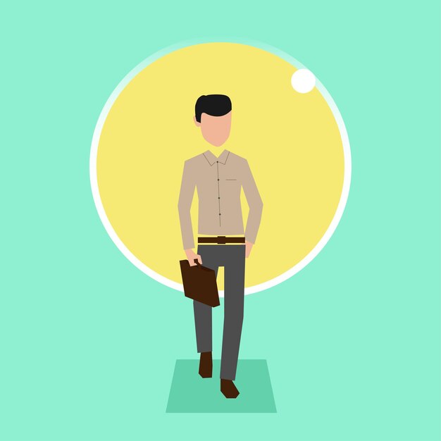 Caminar al trabajo.