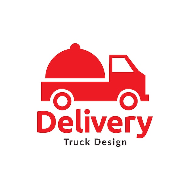 Camión con cubierta de comida móvil diseño de logotipo símbolo gráfico vectorial icono signo ilustración idea creativa