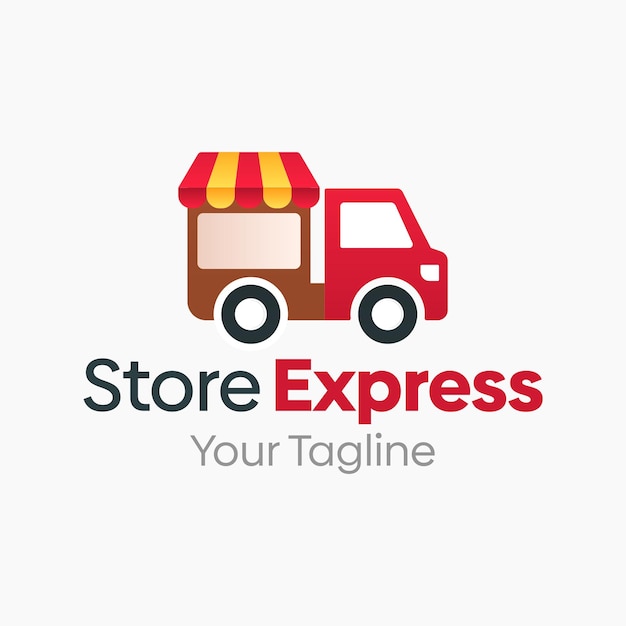 un camión que dice tienda expreso en él