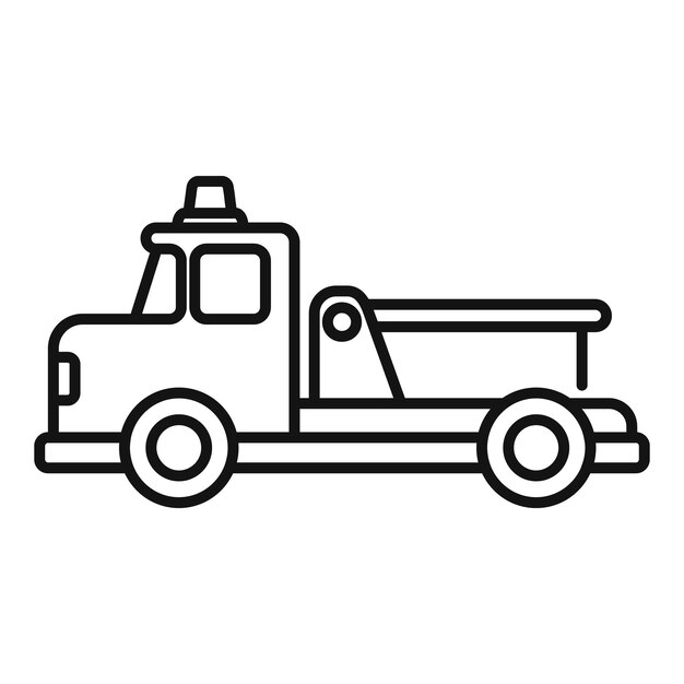 Camión remolcador que muestra el servicio de asistencia en carretera y recuperación de vehículos