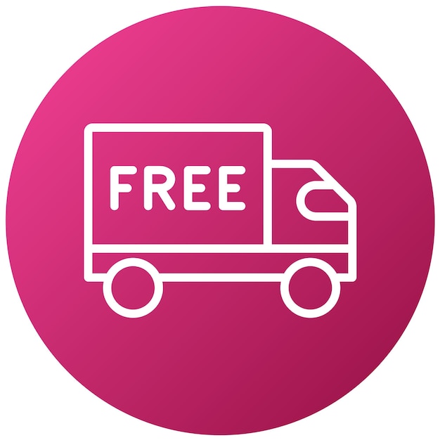 un camión rosa con la palabra libre en él