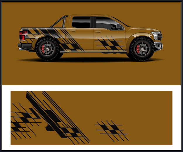 Un camión tiene un diseño que dice vado.