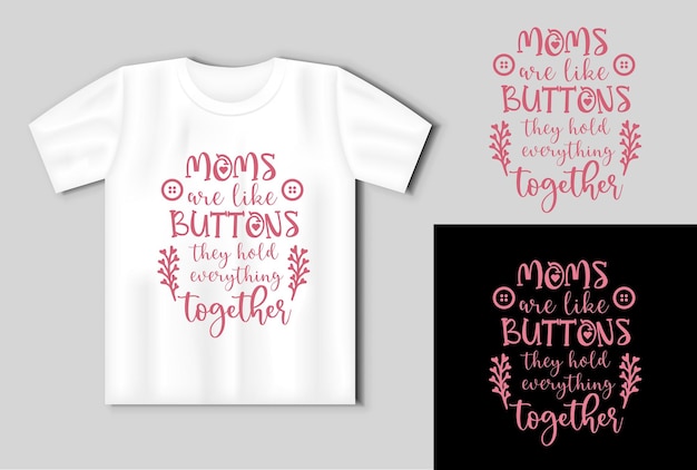 Camión vintage con corazón Plantilla de tarjeta de felicitación con la inscripción FELIZ DÍA DE LAS MADRES En la maqueta de la camiseta