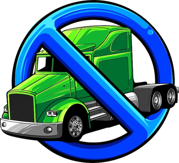 camiones carros prohibidos señal de seguridad camión camiones señales de tráfico están prohibidos Imágenes Prediseñadas de camiones