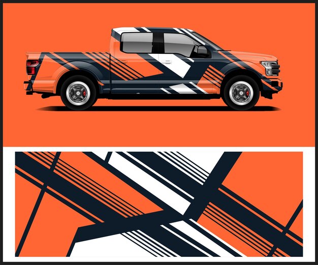 Una camioneta con un diseño que dice ford.