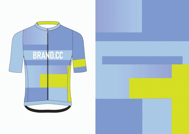 una camisa azul con la palabra " marca " en ella