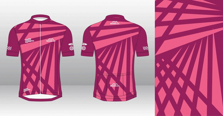 Vector una camisa azul y roja con el logotipo de la marca