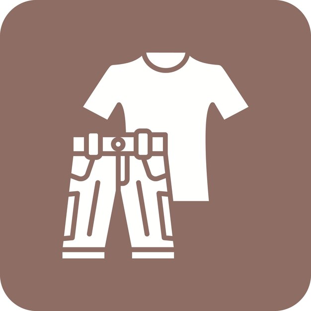 una camisa blanca con una imagen de un par de pantalones y una camisa con el número 3 en ella