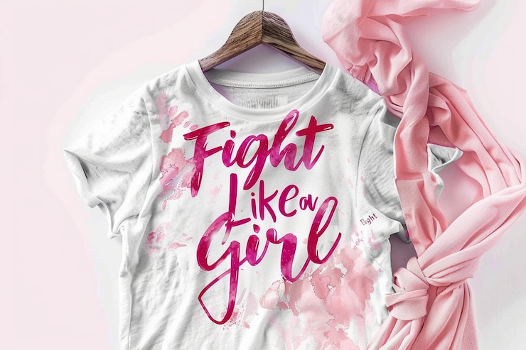 Vector una camisa blanca con la palabra lucha en ella