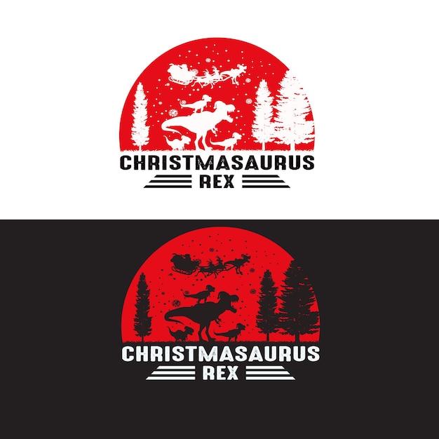 Camisa Christmasaurus Rex. Diseño navideño para niños. Amante de los dinosaurios.