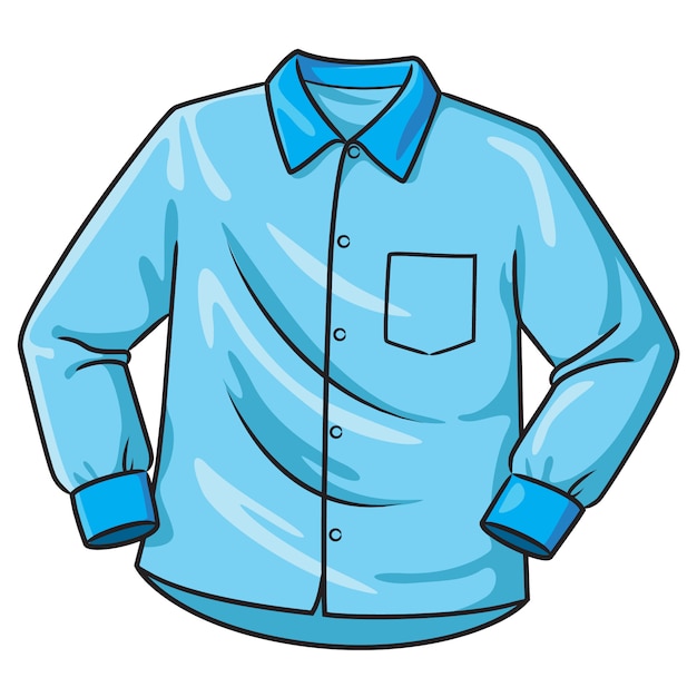 Vector camisa de dibujos animados