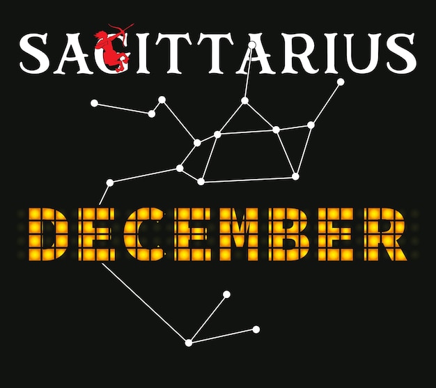 Camisa de diciembre de Sagitario Zodiaco Sagitario