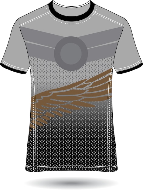 una camisa con un emblema redondo en ella que dice camisa