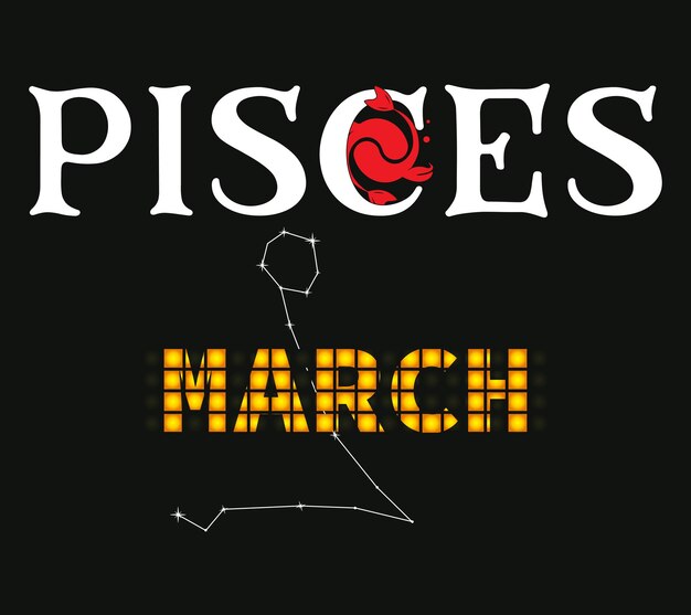 Camisa de marzo de Piscis Piscis del zodiaco