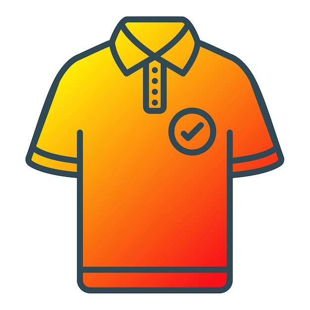 una camisa naranja con una camisa con una etiqueta que dice camiseta