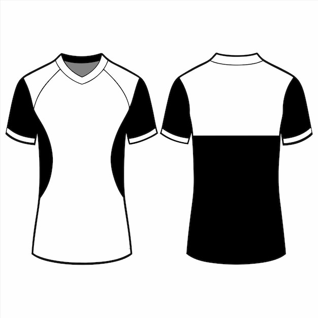 una camisa negra y blanca con el número 3 en ella