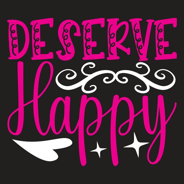 una camisa negra con letras rosas que dice no feliz feliz feliz