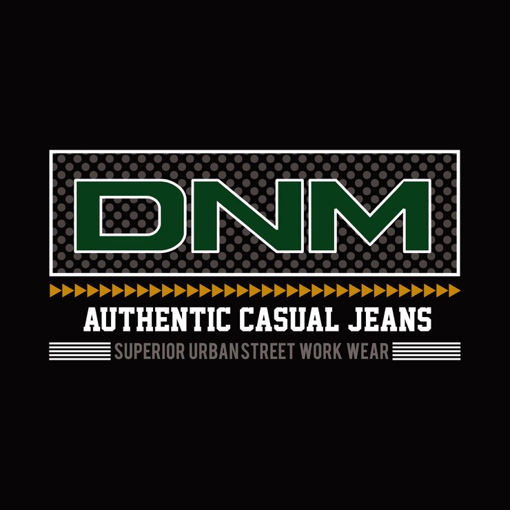 Vector una camisa negra con la palabra dx vaqueros en éldiseño tipografía ilustración vectorial