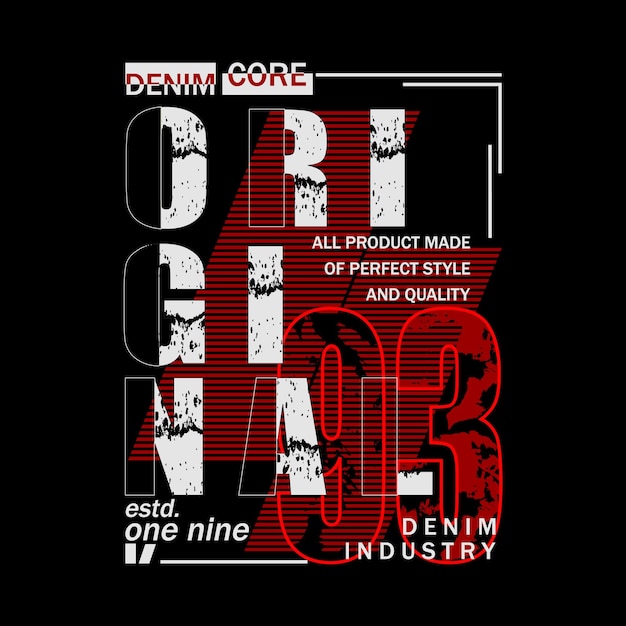 Una camisa negra con la palabra "industria de la mezclilla"