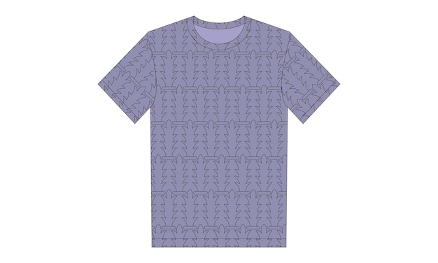 una camisa púrpura con un patrón de un árbol en el frente