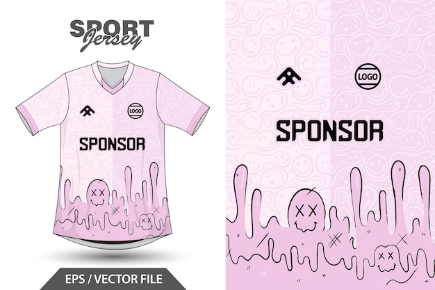 Vector una camisa rosa con la palabra deporte escrita en ella