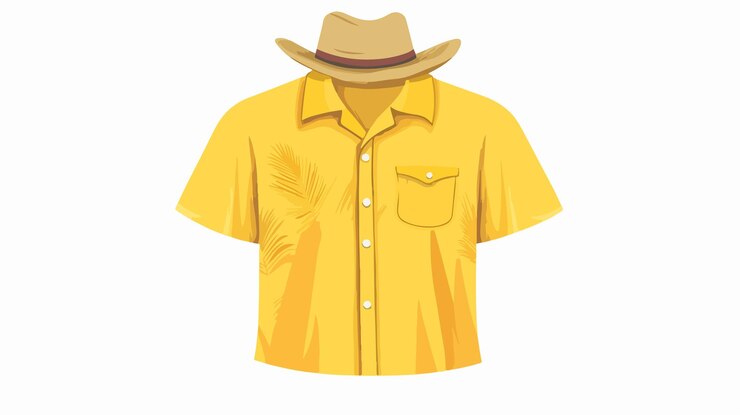 Camiseta amarilla divertida y linda para vacaciones en la playa