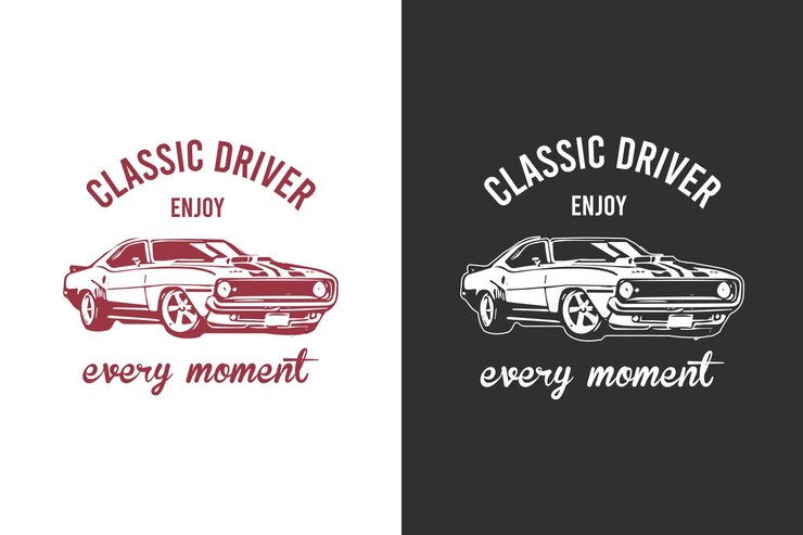 Camiseta de automóviles clásicos de época Diseño gráfico vectorial Músculo camiseta clásica de automóviles antiguos