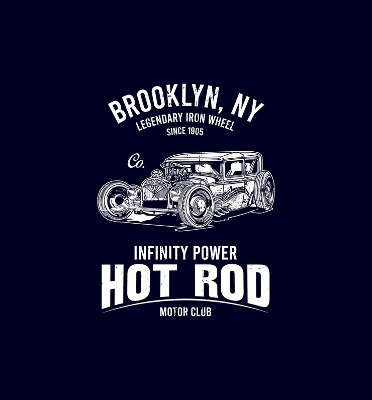 Camiseta de automóviles clásicos de época Diseño gráfico vectorial Músculo camiseta clásica de automóviles antiguos