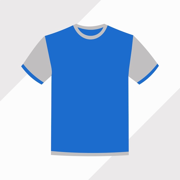 una camiseta azul y blanca con una franja blanca en el frente