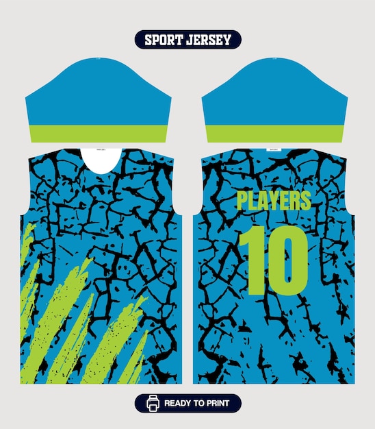 una camiseta azul para los clubes camiseta número 10