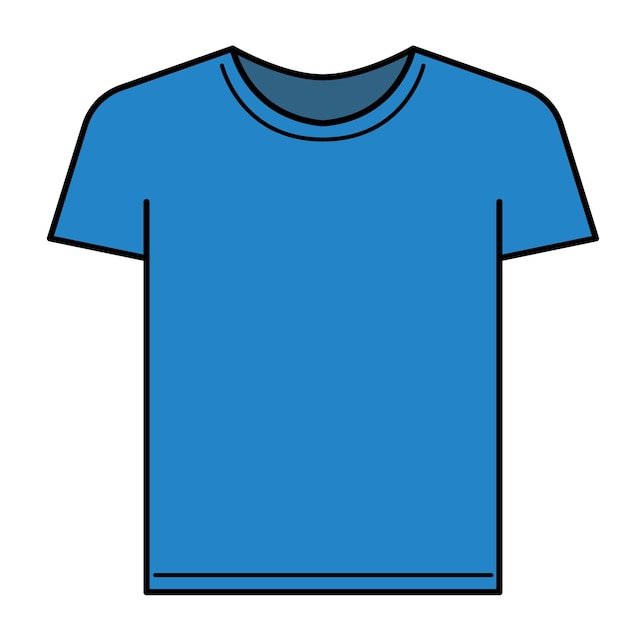Una camiseta azul es un icono de la moda.