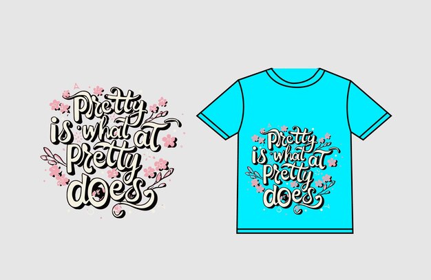 una camiseta azul con las palabras cosas bonitas en ella