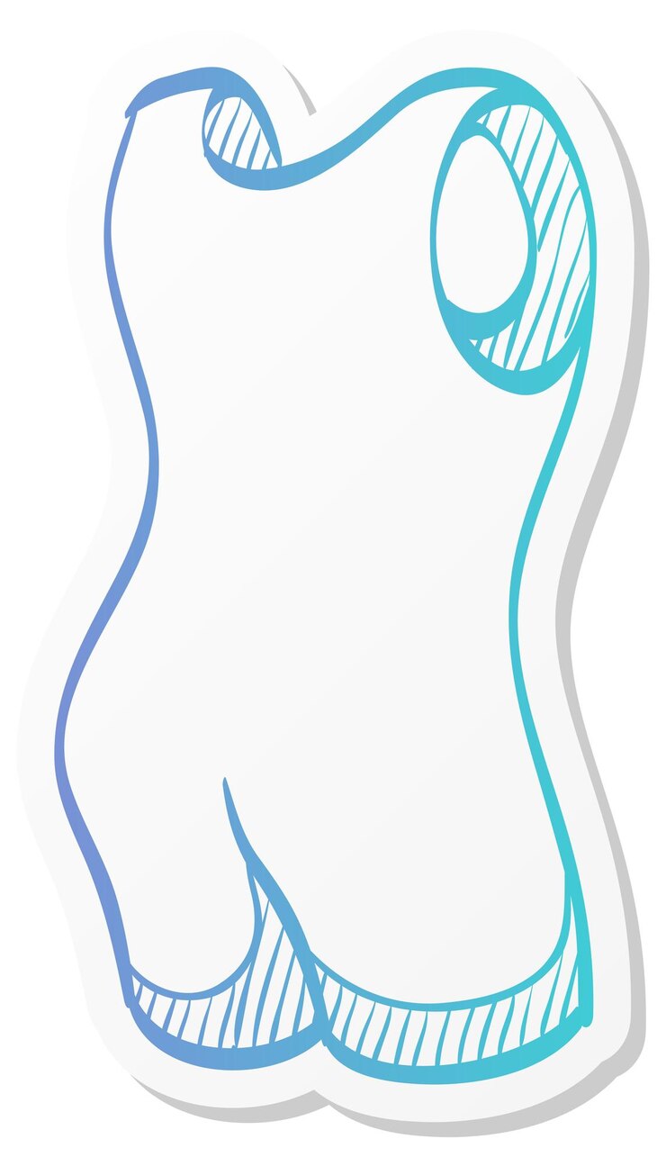Vector camiseta para bebés sin mangas