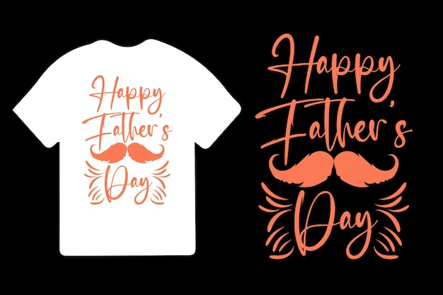 Una camiseta blanca con las palabras feliz día del padre.