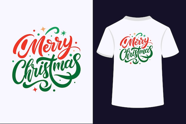 una camiseta blanca con las palabras Feliz Navidad en ella