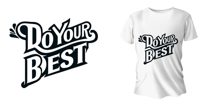 una camiseta blanca con las palabras haz lo mejor de ti