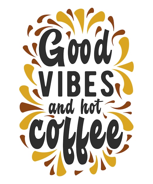 Camiseta de café Ilustración vectorial de diseño de taza de café Diseño vectorial del café