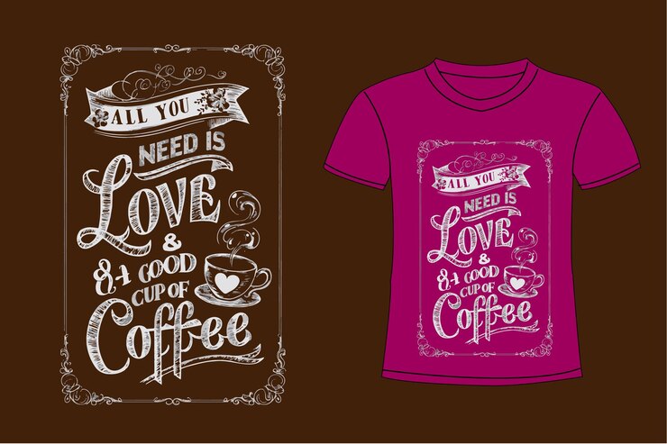 una camiseta con una camisa que dice todo lo que amas es café