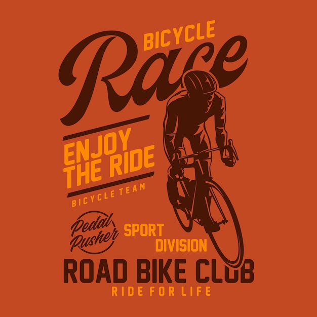 Camiseta de carrera de bicicletas