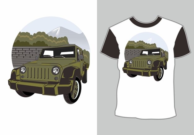 Camiseta coche de aventura