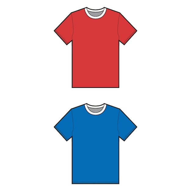 Camiseta con correa de contraste Variaciones de color del dibujo técnico