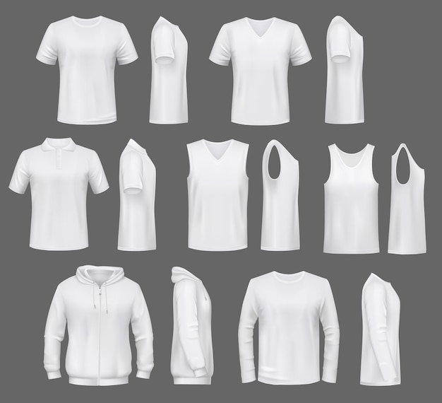 Camiseta y cortavientos polo con capucha ropa masculina