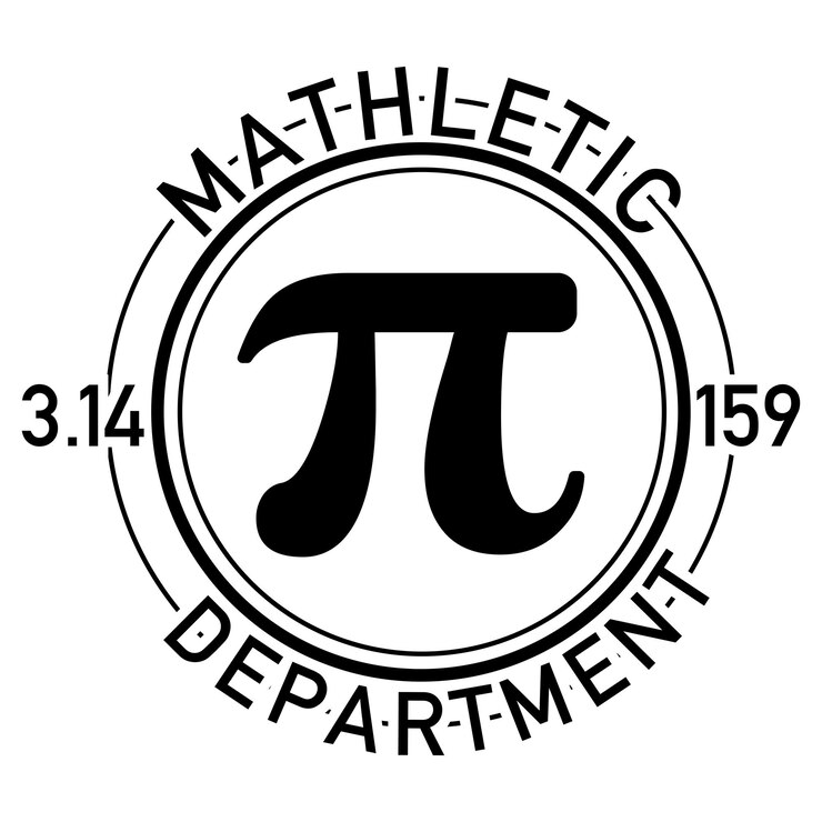Vector camiseta del departamento de matemáticas