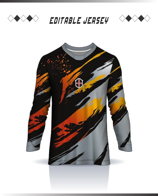 camiseta deportiva camiseta de fútbol jersey de club diseño manga de juego fondo abstracto