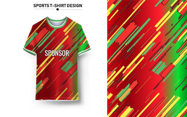 Camiseta deportiva y diseño de fondo